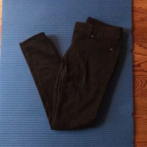 Black red camel skinny jeans